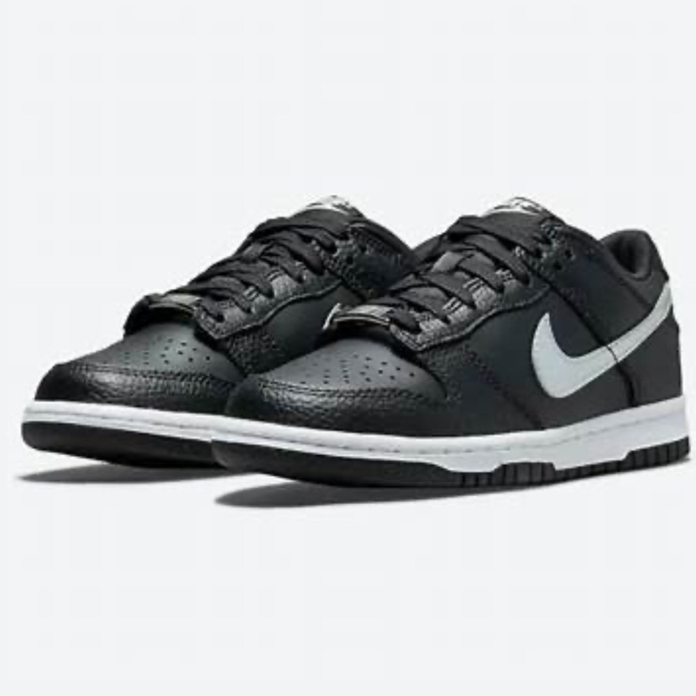 New Nike Dunk Low NBA 75th Anniversary Spurs Kids (GS) Black Leather Size 3.5Y